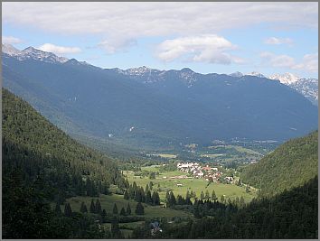 bohinj sattel bohinjsko sedlo julische alpen slowenien